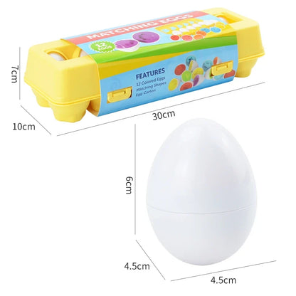 Easter Egg Matching Puzzle, Shape, Color and Number Pairing Toy for Hands-On Learning and Parent-Child Play - product view 4
