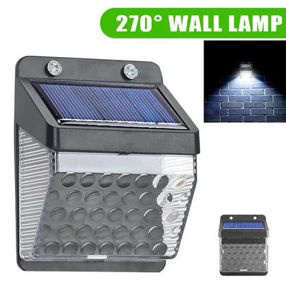 Solar Outdoor Wall Light, PIR Motion Sensor, Dimmable ABS LED Lamp with 3 Modes, 1PC, 2PCS, 4PCS, 6PCS or 8PCS - product view 1