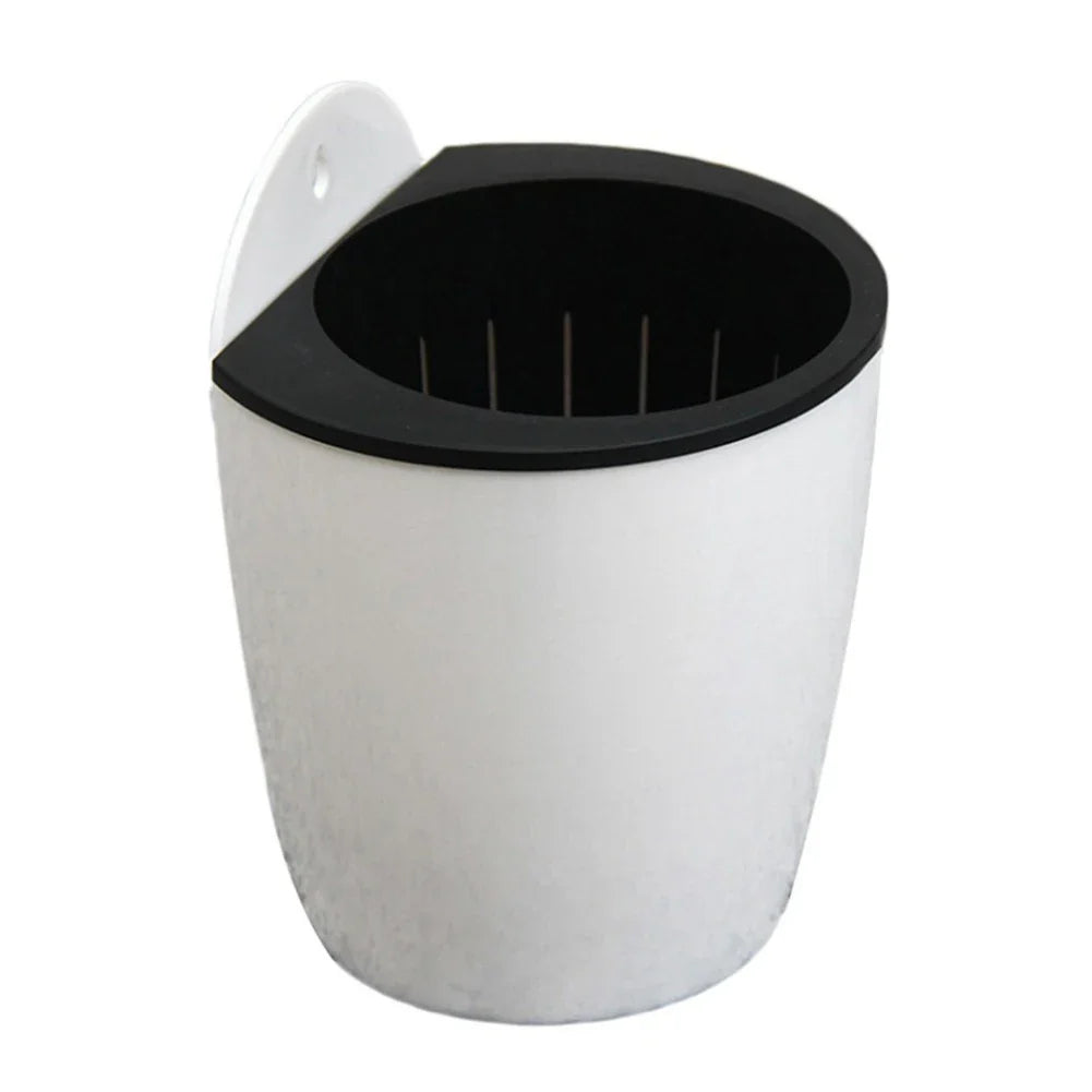 Hanging Balcony Planter, Wall-Mounted Plastic Pot with Inner Basket, Hanging Holes, Soil or Hydroponic Growing for Home and Office - product view 1