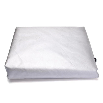 Outdoor Patio Furniture Cover, Waterproof UV-Resistant Polyester, Secure Pull Rope, Black or Silver, Multiple Sizes - product view 2