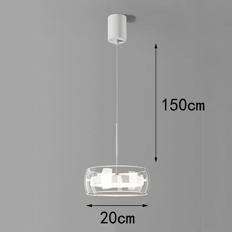 Modern Pendant Light, Adjustable LED Chandelier with Remote Dimming, 1–5 Heads, 10–30㎡ Coverage for Dining Room - product view 1