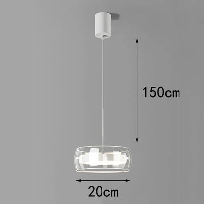 Modern Pendant Light, Adjustable LED Chandelier with Remote Dimming, 1–5 Heads, 10–30㎡ Coverage for Dining Room - product view 1