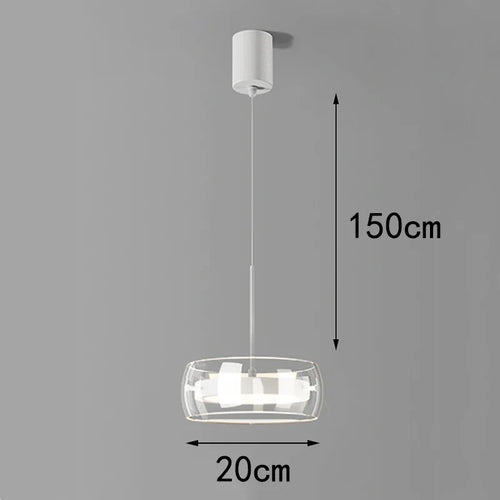 Modern Pendant Light, Adjustable LED Chandelier with Remote Dimming, 1–5 Heads, 10–30㎡ Coverage for Dining Room - product view 1