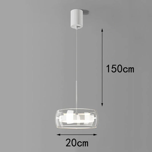 Modern Pendant Light, Adjustable LED Chandelier with Remote Dimming, 1–5 Heads, 10–30㎡ Coverage for Dining Room - product view 1