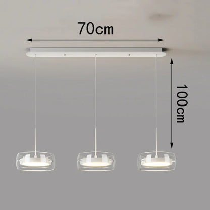 Modern Pendant Light, Adjustable LED Chandelier with Remote Dimming, 1–5 Heads, 10–30㎡ Coverage for Dining Room - product view 5