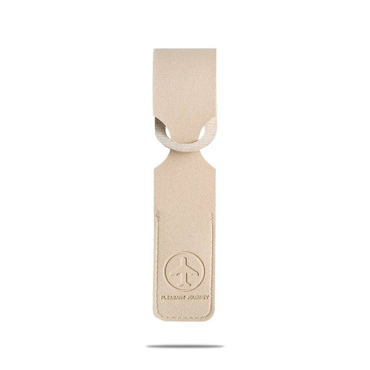PU Leather Luggage Tag, Portable Suitcase Identifier with Name and Address Holder, 9 Color Options for Travel Bags - product view 1