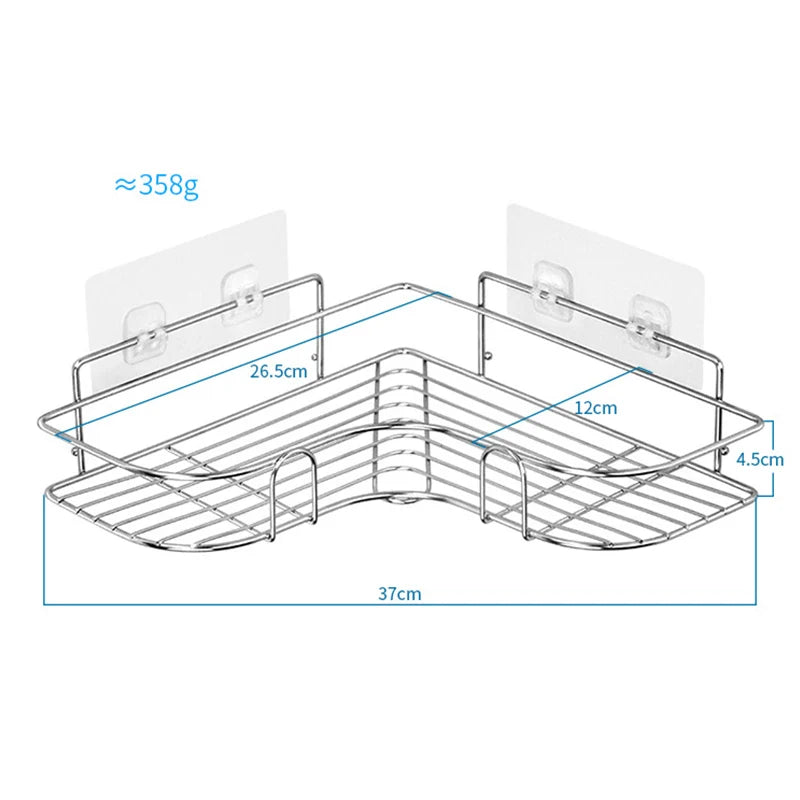 adhesive shower caddy - product view 2