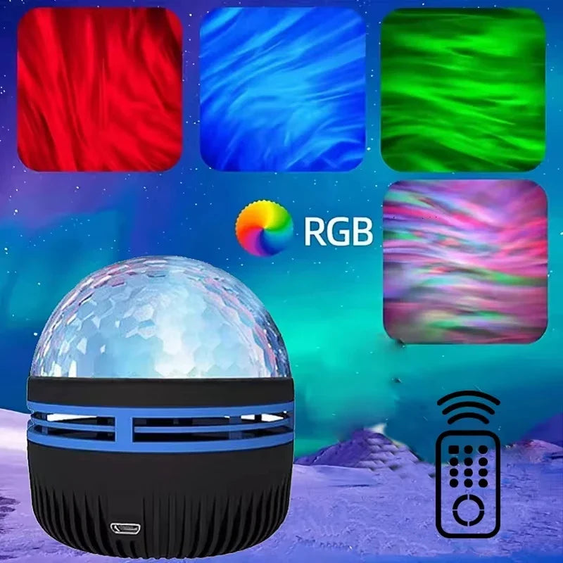 LED Galaxy Projector Night Light, 5V USB Plug-In Moon Lamp, 50cm, 6–10W, Five Light Styles for Bedroom Décor - product view 2