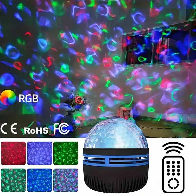 LED Galaxy Projector Night Light, 5V USB Plug-In Moon Lamp, 50cm, 6–10W, Five Light Styles for Bedroom Décor - product view 3