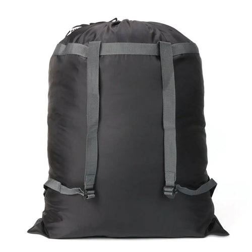 Oversized Waterproof Travel Bag, Heavy-Duty Polyester Laundry and Clothing Storage Duffle, 61x92cm, Black for Camping - product view 1
