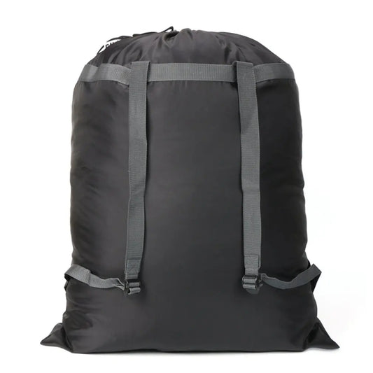 Oversized Waterproof Travel Bag, Heavy-Duty Polyester Laundry and Clothing Storage Duffle, 61x92cm, Black for Camping - product view 1