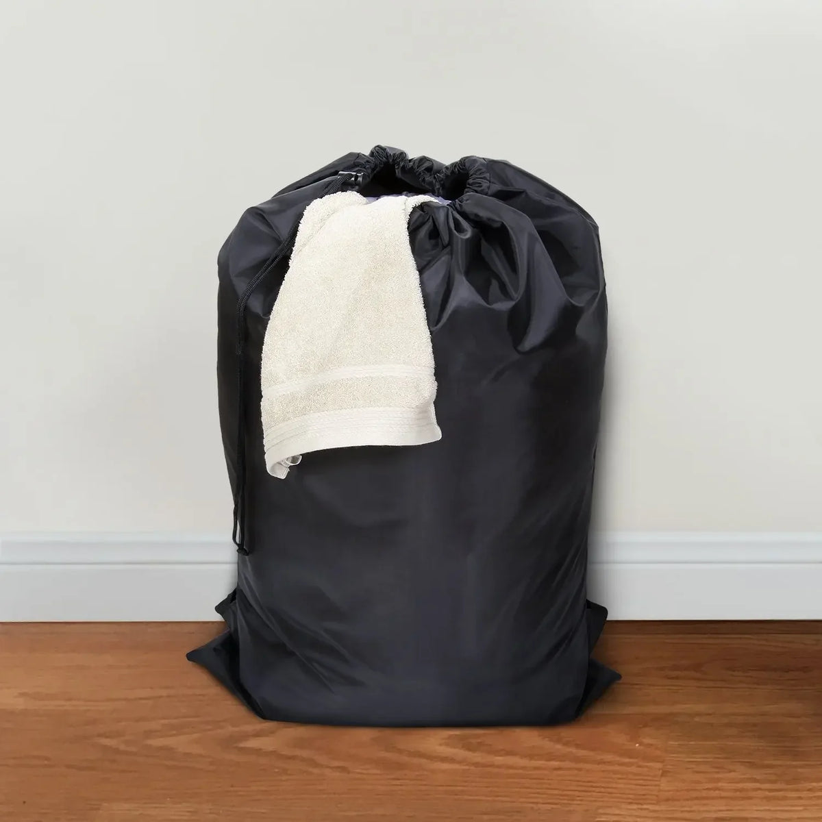 Oversized Waterproof Travel Bag, Heavy-Duty Polyester Laundry and Clothing Storage Duffle, 61x92cm, Black for Camping - product view 5