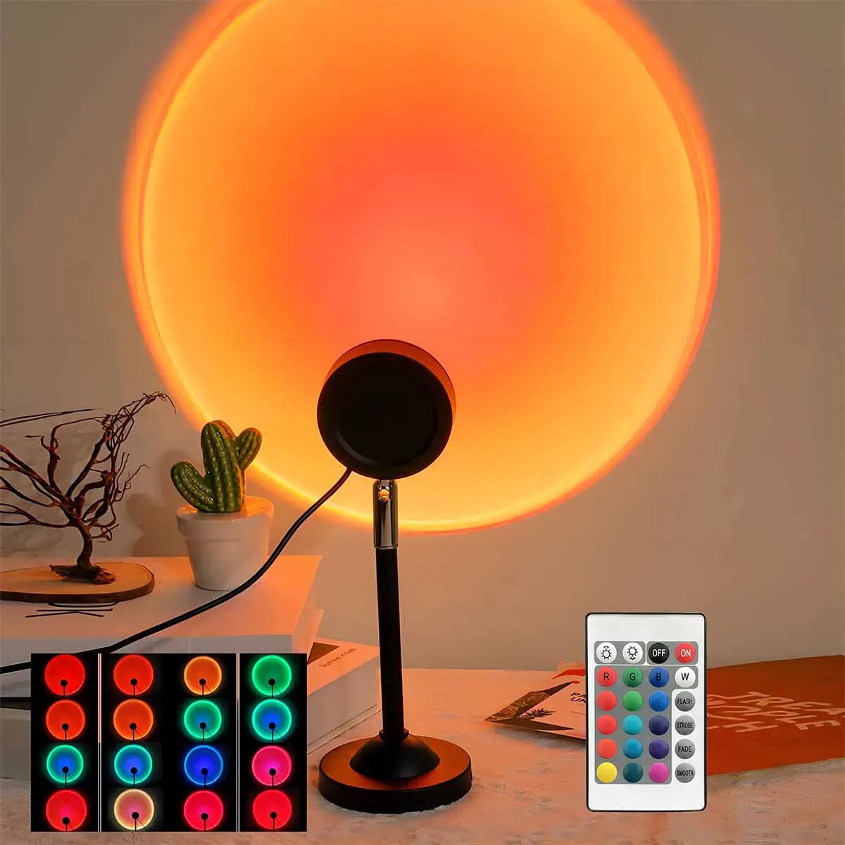 sunset projection lamp - product view 1