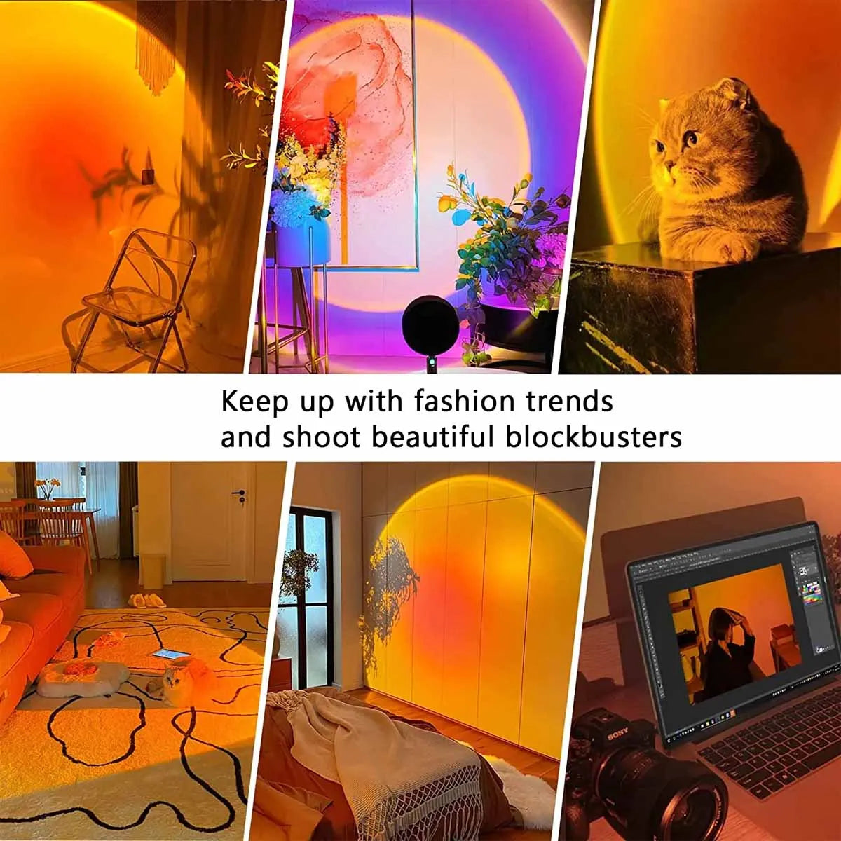 sunset projection lamp - product view 5