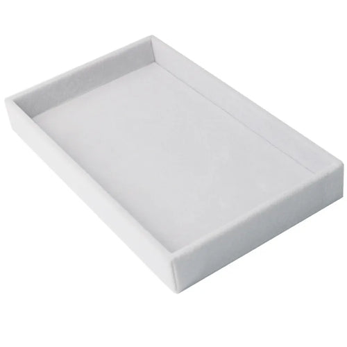 Jewelry Display Tray, 21.2 x 12.3 x 2.5cm Desktop Organizer with Empty, Grid and Ring Plate Options - product view 1