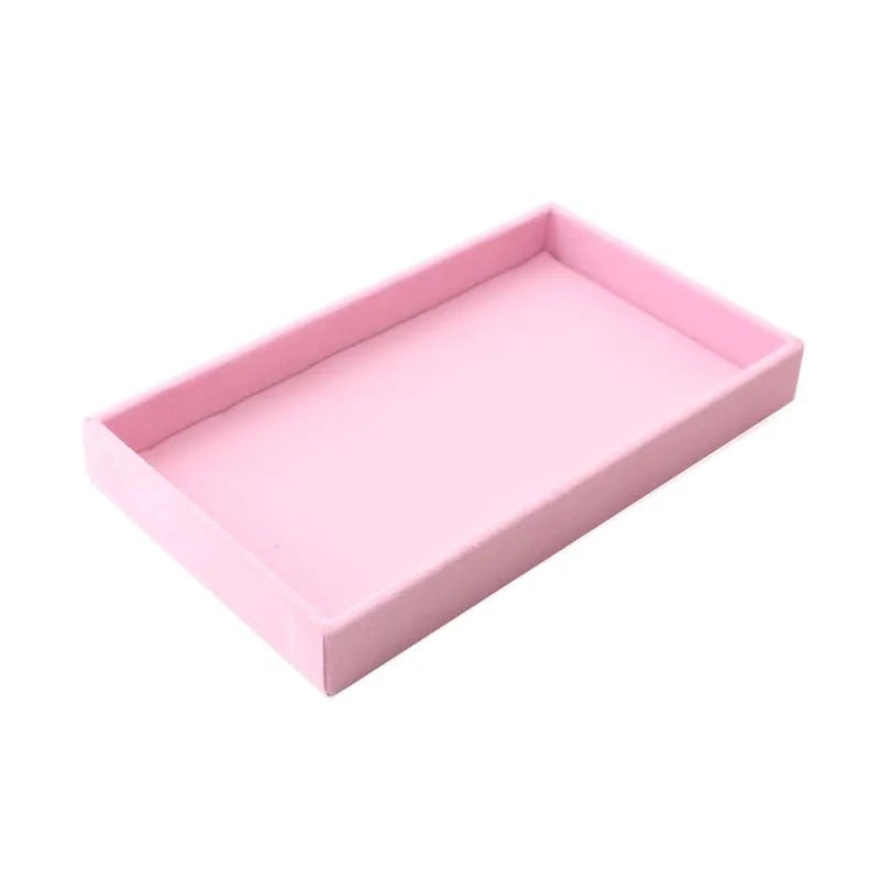 Jewelry Display Tray, 21.2 x 12.3 x 2.5cm Desktop Organizer with Empty, Grid and Ring Plate Options - product view 6