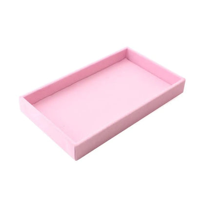 Jewelry Display Tray, 21.2 x 12.3 x 2.5cm Desktop Organizer with Empty, Grid and Ring Plate Options - product view 6