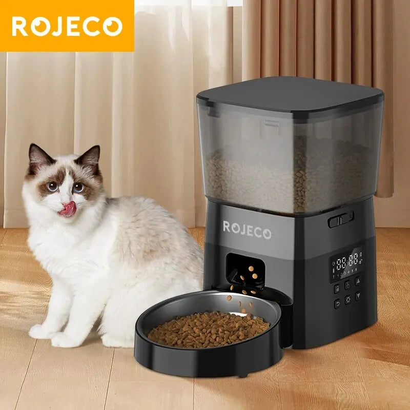 Automatic Pet Feeder, 2L Plastic Cat and Dog Food Dispenser with Charging Power and UK, EU or US Plug Options - product view 6