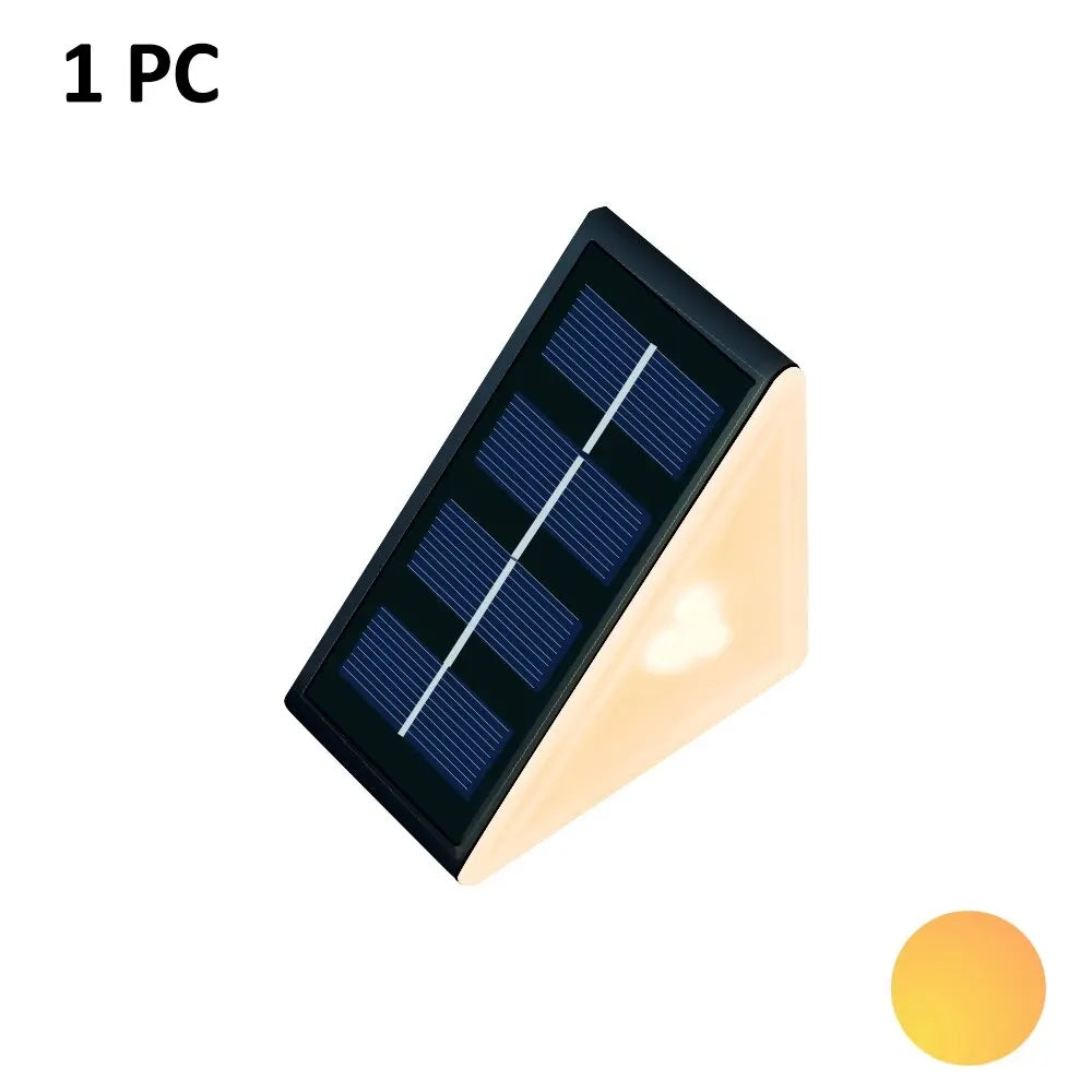 Solar Porch Light, Outdoor LED Step Light with Automatic Dusk-to-Dawn Sensor, IP67 Waterproof, Warm White, White or RGB - product view 1
