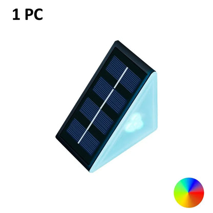 Solar Porch Light, Outdoor LED Step Light with Automatic Dusk-to-Dawn Sensor, IP67 Waterproof, Warm White, White or RGB - product view 2