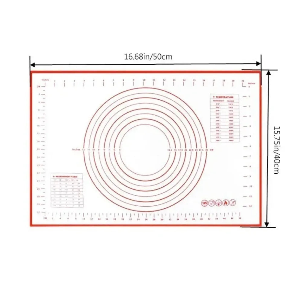 Stainless Steel Dough Scraper, Inch and Centimeter Measuring Scale, Multipurpose Pastry Cutter for Bread, Pizza and Cake Prep - product view 2