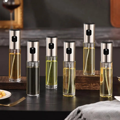 100ml Glass Oil Spray Bottle with Manual Mister, Scale Mark and Stainless Steel Nozzle for Cooking, Baking and Air Frying - product view 6