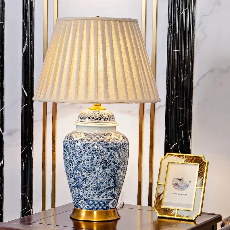 ceramic bedside lamp - product view 3