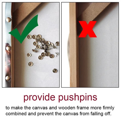 Natural Wood Poster Frame, DIY Rectangle Canvas and Photo Frame, Custom Width and Height Options for Wall Art - product view 6