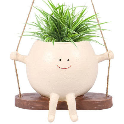 Ceramic Animal Planter Set, Cute Succulent Pots with Drainage Holes, 6-Piece Option for Home and Desk Décor - product view 1
