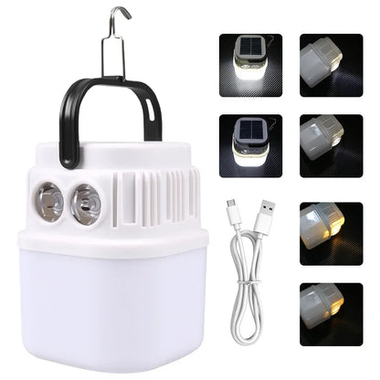 Rechargeable LED Camping Lantern, Type-C Charging, 3 Light Modes, Battery Display and Power Bank for Outdoor Use - product view 4