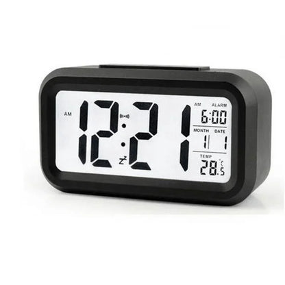 Digital LCD Alarm Clock, 4.6-Inch Display, Calendar, Thermometer, Auto Night Backlight, 12/24-Hour Time, 6 Colors - product view 3