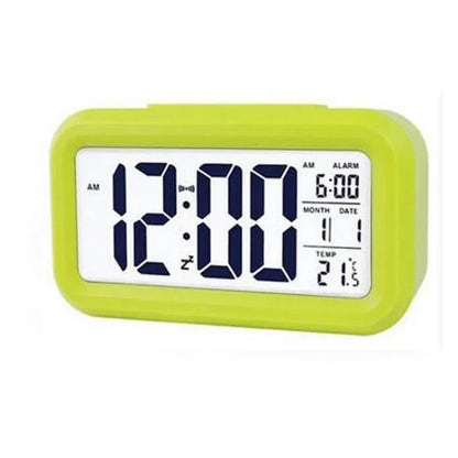 Digital LCD Alarm Clock, 4.6-Inch Display, Calendar, Thermometer, Auto Night Backlight, 12/24-Hour Time, 6 Colors - product view 4