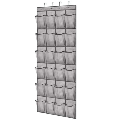 Over-the-Door Shoe Organizer, Foldable Polyester Hanging Rack with Mesh Pockets for Closet, Entryway and Accessories - product view 2
