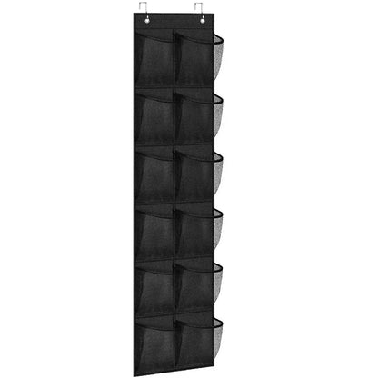 Over-the-Door Shoe Organizer, Foldable Polyester Hanging Rack with Mesh Pockets for Closet, Entryway and Accessories - product view 5
