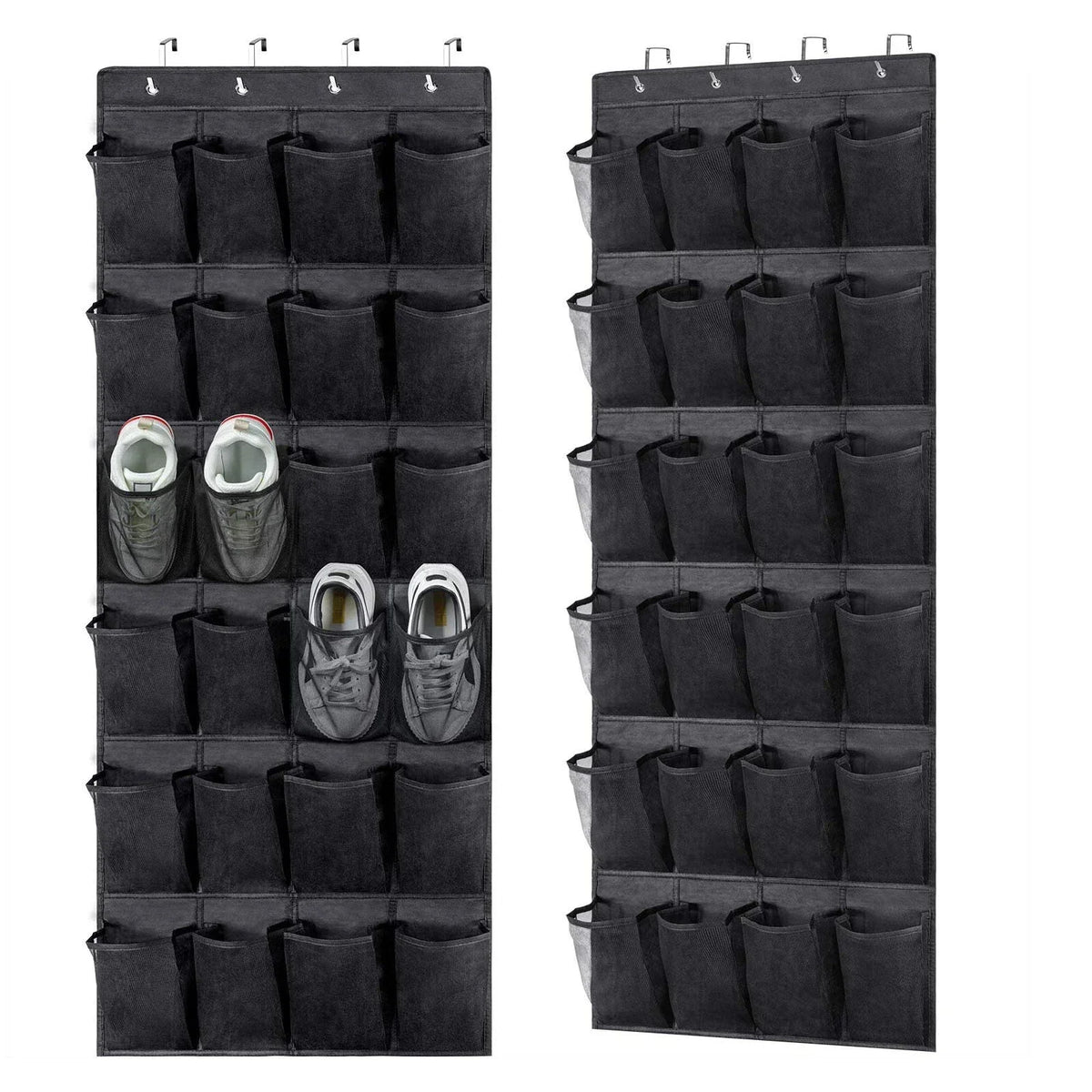 Over-the-Door Shoe Organizer, Foldable Polyester Hanging Rack with Mesh Pockets for Closet, Entryway and Accessories - product view 6
