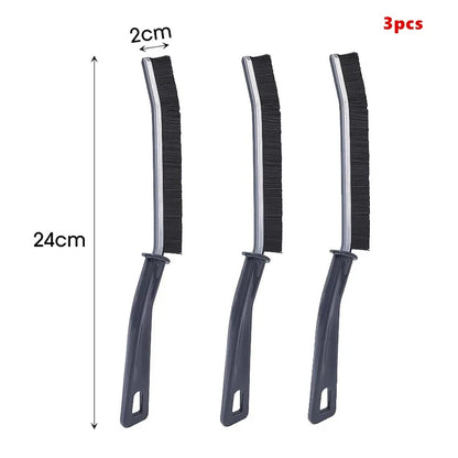 Crevice Cleaning Brush, Stiff Nylon Bristles, Rectangular Handheld Grout and Tile Gap Scrubber for Household Cleaning - product view 2