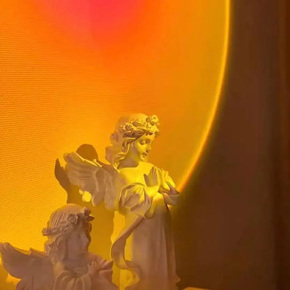 USB Sunset Ambiance Table Lamp, 5V DC Decorative Mood Light in Sunset Yellow for Bedroom and Living Room - product view 5