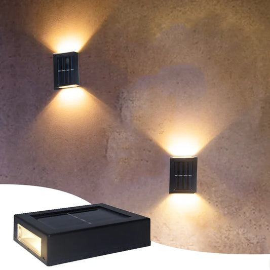 Solar Wall Light, Up and Down LED Outdoor Lamp with Self-Contained Installation for Garden, Balcony, Porch and Courtyard Decor - product view 1