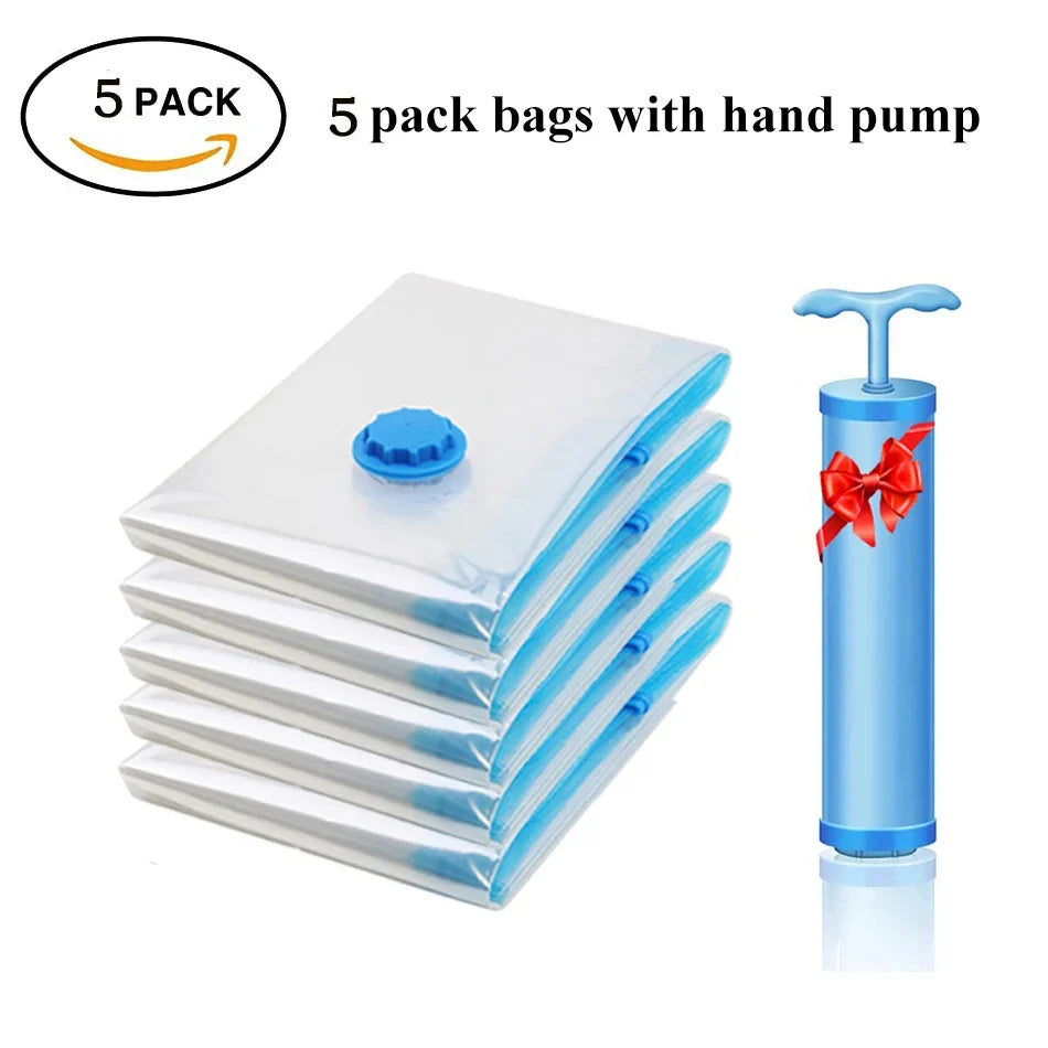 Compression Packing Bags, PA+PE Vacuum Storage Organizer with Airtight Waterproof Seal, Multi-Size Options for Travel and Bedding - product view 3