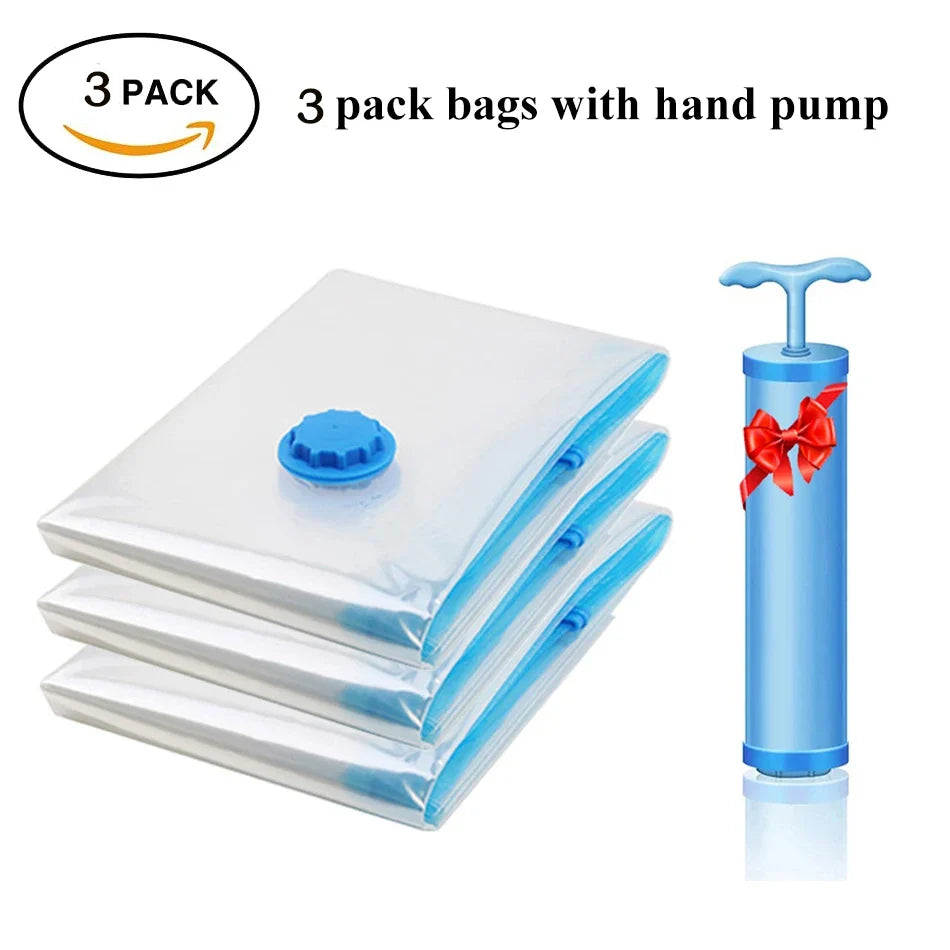 Compression Packing Bags, PA+PE Vacuum Storage Organizer with Airtight Waterproof Seal, Multi-Size Options for Travel and Bedding - product view 4