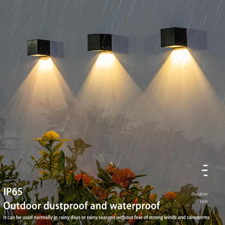Solar Fence Light, Dimmable LED Wall Lamp, ABS Outdoor Garden Lighting, 6-12 Hour Runtime, 1PCS or 4PCS - product view 5