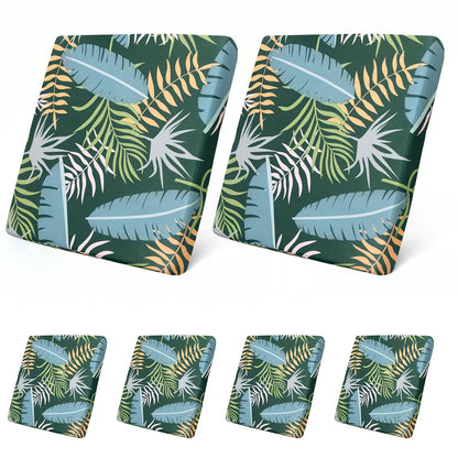 Outdoor Patio Cushion Cover, Stretch Jacquard Polyester Sofa Slipcover, Square Seat Protector in 3, 6 or 8 Pieces - product view 2