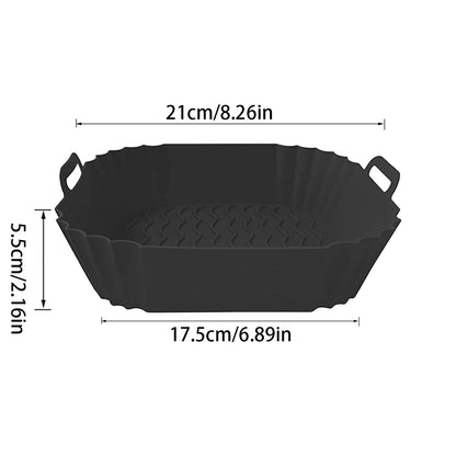 Silicone air fryer liner, product view 3