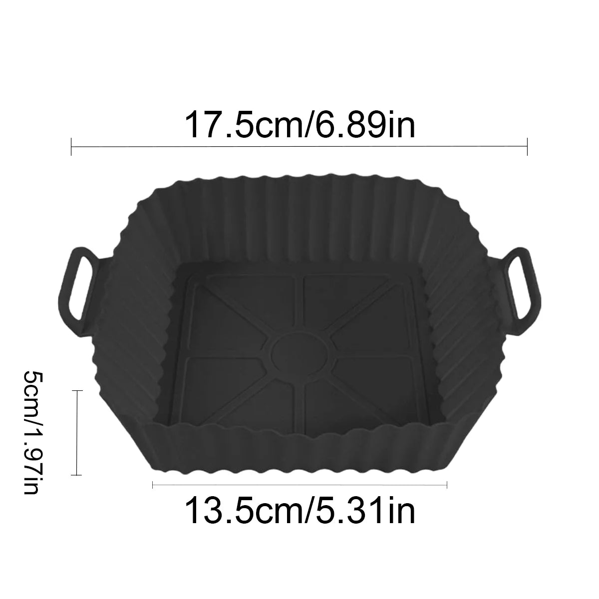 Silicone air fryer liner, product view 6