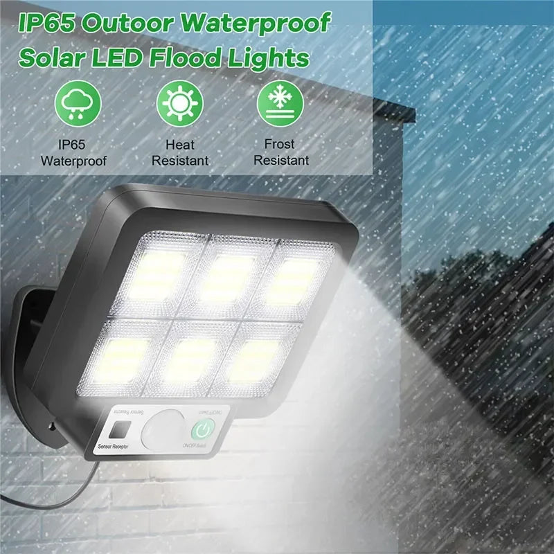 Solar Motion Sensor Driveway Light, Split Panel, 3 Modes, 270° Sensor, 5 m Cable, Rechargeable Battery, ABS - product view 5
