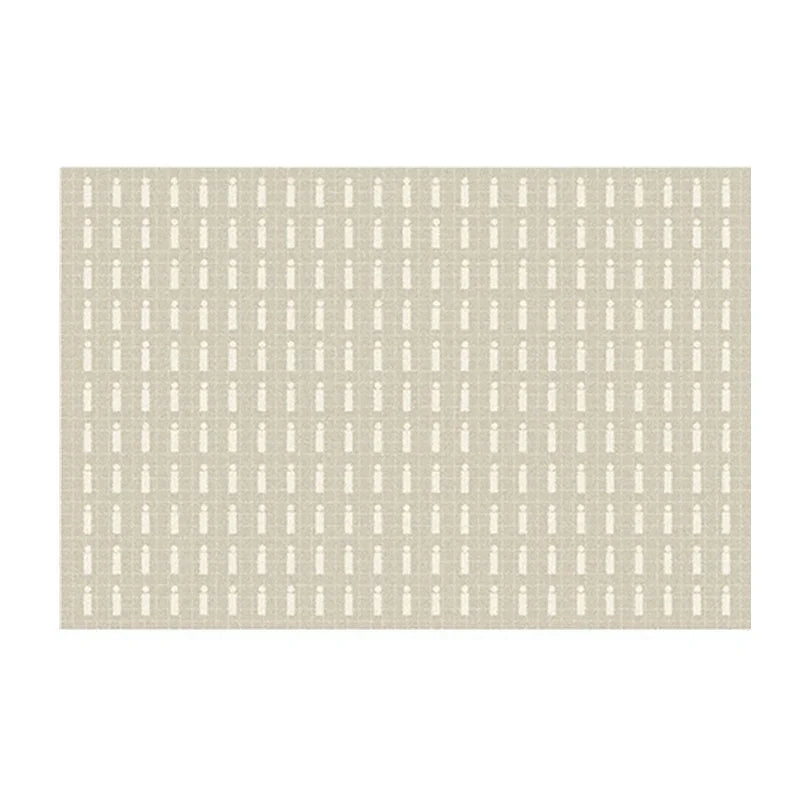 Plaid Area Rug, Soft Short-Pile Polyester, PVC Backing, Machine-Made Rectangle for Bedroom, Living Room and Entryway - product view 6