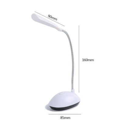 Folding LED Desk Lamp, Push-Button Control, Modern Plastic Table Light, White Light for Bedroom, Bedside and Study - product view 6