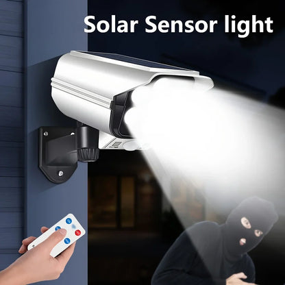 Solar Motion Sensor Security Light, 3 Lighting Modes, Remote Control, 360° Rotation, Rechargeable LED Wall Lamp - product view 4