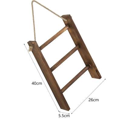 Three Tier Wall Mounted Towel Rack, towel ladder rack product view 6