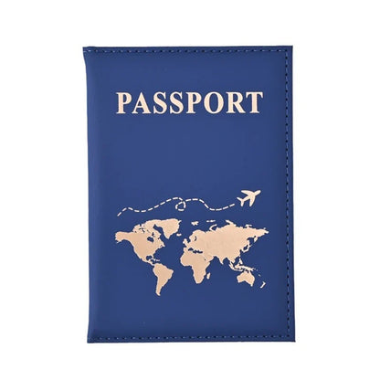 Solid Passport Holder Cover, Protective Travel Wallet, Lightweight Unisex Card Case in 10 Color Options - product view 2